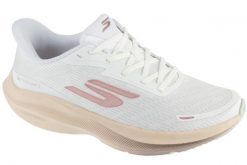 Buty do biegania damskie, Slip-Ins: SKX Aero Pulse. Białe obuwie sportowe damskie Skechers, bez wzorów, z materiału, do biegania. Za 399.99 zł.