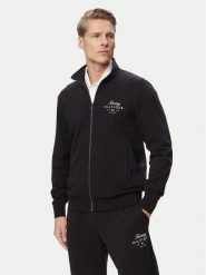 Tommy Hilfiger Bluza Script Stack MW0MW43219 Czarny Regular Fit. Czarne bluzy męskie Tommy Hilfiger, m, bez wzorów, z bawełny, bez kaptura. Za 489.99 zł.