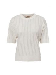 MOS MOSH Koszulka - MMSwann Kobiety Sztuczne włókno biały, S. Białe t-shirty damskie Mos Mosh, s, bez wzorów, z włókna, eleganckie, bez kołnierzyka. Za 299.95 zł.