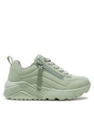Skechers Sneakersy Uno Lite 310387L Zielony. Zielone buty sportowe dziewczęce Skechers, bez wzorów, ze skóry, bez zapięcia. Za 179.99 zł.