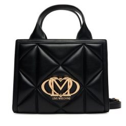 Torebka LOVE MOSCHINO. Czarne torebki do ręki damskie Love Moschino, bez wzorów, klasyczne, bez dodatków. Za 849.99 zł.