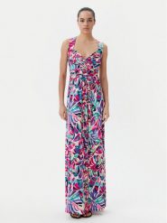 Morgan Sukienka letnia 251-RCALA Kolorowy Regular Fit. Sukienki damskie Morgan, na lato, bez wzorów, z syntetyku, bez kołnierzyka, bez ramiączek. W wyprzedaży za 269.99 zł.