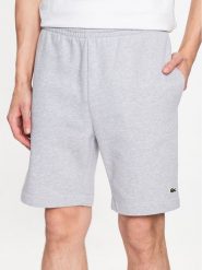 Lacoste Szorty sportowe GH9627 Szary Regular Fit. Szare krótkie spodenki sportowe męskie Lacoste, m, bez wzorów, z bawełny. Za 229.99 zł.