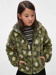 Mayoral Futro 7.409 Zielony Regular Fit. Zielone kurtki i płaszcze dla dziewczynek Mayoral, bez wzorów, z futra, bez kaptura. Za 299.99 zł.