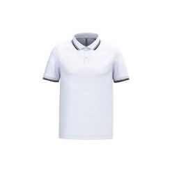 Polo z kontrastowymi wstawkami Kariban. Białe koszulki polo męskie KARIBAN, m, bez wzorów, bez ramiączek. Za 125.50 zł.