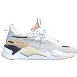 Buty do chodzenia damskie Puma Rsx Reinvent Wns. Białe obuwie sportowe damskie Puma, bez wzorów, z materiału, trekkingowe. Za 427.55 zł.