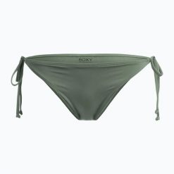 Dół od stroju kąpielowego ROXY Beach Classics Bikini Tie. Zielone bikini damskie Roxy, s, bez wzorów. Za 48.99 zł.