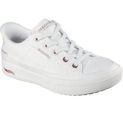 Buty sportowe damskie Skechers Arch Fit Arcade see Ya There. Białe obuwie sportowe damskie Skechers, bez wzorów, z materiału. Za 390.00 zł.