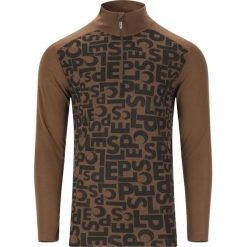 Sweter zapinany na zamek Slope Rei AOP Printed. Brązowe kardigany męskie SLOPE, l, bez wzorów, z materiału, klasyczne. Za 173.50 zł.