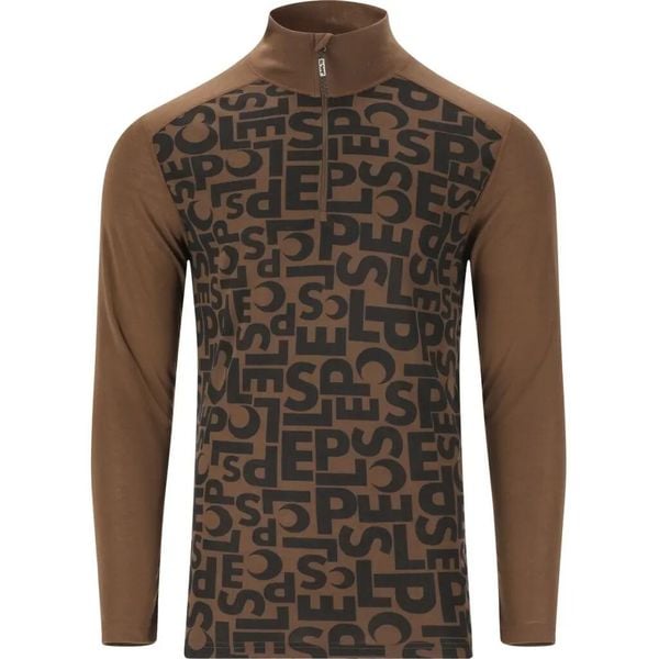Sweter zapinany na zamek Slope Rei AOP Printed. Brązowe kardigany męskie SLOPE, l, bez wzorów, z materiału. Za 146.00 zł.