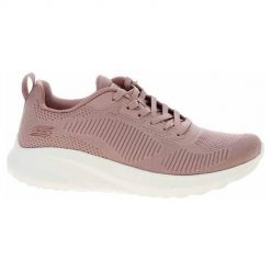 Buty do chodzenia damskie Skechers Bobs Squad Chaos Face Off. Czerwone obuwie sportowe damskie Skechers, bez wzorów, z materiału, trekkingowe. Za 269.99 zł.
