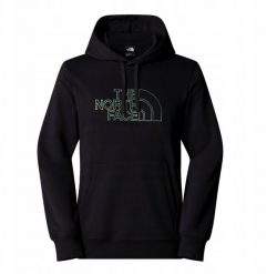 Bluza drew peak light hoodie-tnf black-duck green-l THE NORTH FACE. Czarne bluzy męskie The North Face, l, bez wzorów, bez kaptura. Za 331.85 zł.