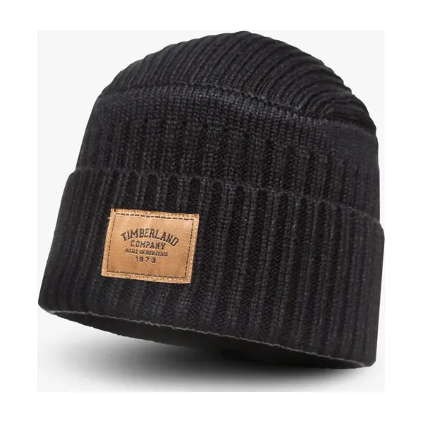 Timberland Czapka Zimowa Gulf Beach Ribbed Beanie , czarny, rozmiar ONE SIZE. Czarne czapki i kapelusze damskie Timberland, z aplikacjami, z materiału. W wyprzedaży za 79.99 zł.