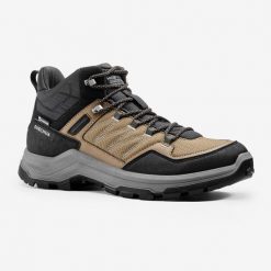 Buty turystyczne męskie Quechua MH100 mid wodoodporne. Trekkingi męskie QUECHUA, przed kolano, trekkingowe. Za 269.99 zł.