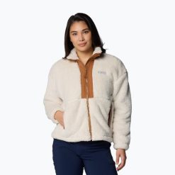 Bluza damska Columbia Boundless Discovery Sherpa Full Zip II. Brązowe bluzy damskie Columbia, na zimę, bez wzorów, bez kaptura. Za 359.99 zł.