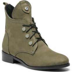 Botki SAGAN - 3389 Zielony Nubuk. Kozaki damskie marki Sagan. W wyprzedaży za 259.00 zł.