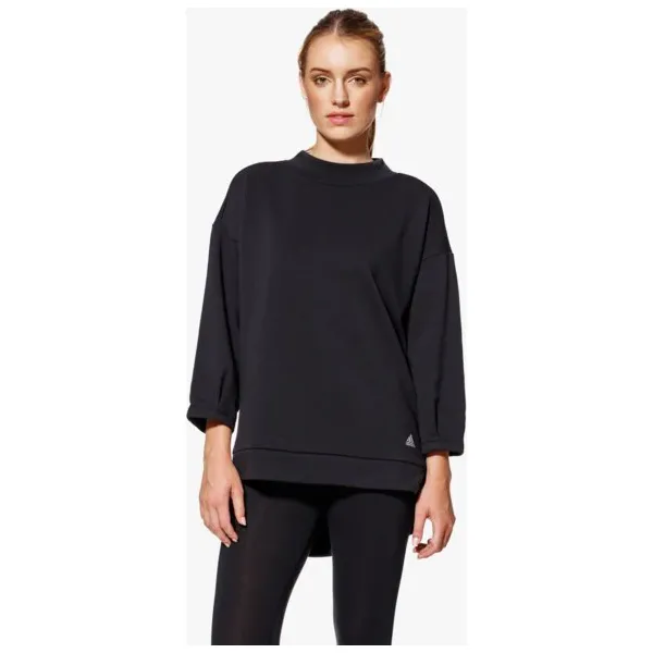 Adidas Bluza W Bl Sw 7Sl , czarny, rozmiar XXS. Czarne bluzy damskie Adidas, s, z aplikacjami, z bawełny, bez kaptura. W wyprzedaży za 129.99 zł.