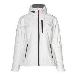 Kurtka uniwersalna damska Helly Hansen Crew Hooded Jacket. Białe kurtki sportowe damskie Helly Hansen, s, bez wzorów, z syntetyku, z kapturem, trekkingowe. Za 879.00 zł.