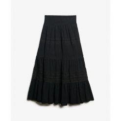 Spódnica damska Superdry Ibiza Maxi. Czarne spódnice damskie Superdry., na lato, s, bez wzorów, maxi. Za 401.95 zł.