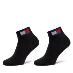 Skarpety długie Tommy Jeans. Czarne skarpety męskie Tommy Jeans, bez wzorów, z jeansu. Za 39.99 zł.