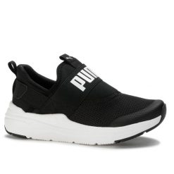 Buty damskie sneakersy sportowe Puma SOFTRIDE WIRED 2. Białe obuwie sportowe damskie Puma, bez wzorów, z dresówki, na fitness i siłownię. Za 169.00 zł.