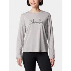 Koszulka Damska Columbia Hidden Haven. Szare t-shirty damskie Columbia, xs, bez wzorów, bez kołnierzyka. Za 189.00 zł.
