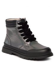 Mayoral Trapery 48390 Srebrny. Szare buty zimowe dziewczęce Mayoral, bez wzorów, ze skóry, bez zapięcia. Za 299.99 zł.
