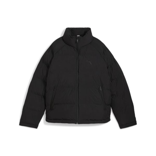 Damska kurtka z jednolitego materiału PUMA Black. Czarne kurtki damskie Puma, xl, bez wzorów, z poliesteru, bez kaptura. Za 400.99 zł.