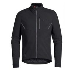 Kurtka trekkingowa męska Vaude Kuro Softshell. Czarne kurtki męskie Vaude, m, bez wzorów, z poliamidu, bez kaptura. Za 425.70 zł.