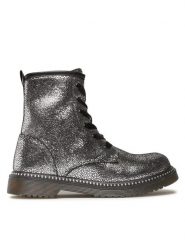 Nelli Blu Trapery CS102607-14 Srebrny. Szare buty zimowe dziewczęce Nelli Blu, bez wzorów, ze skóry, bez zapięcia. Za 159.99 zł.