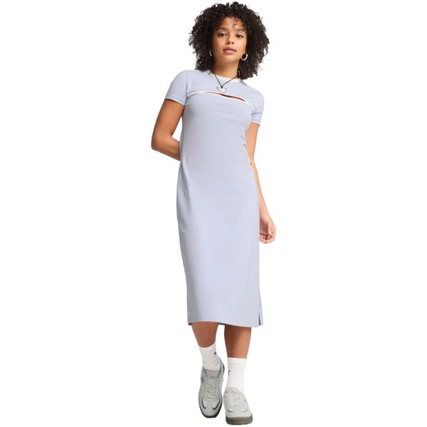 Sukienka damskie Puma Wardrobe Ess Midi Cut out Dress. Niebieskie sukienki damskie Puma, m, bez wzorów, z bawełny, bez kołnierzyka, bez ramiączek, midi. W wyprzedaży za 290.00 zł.