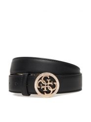 Guess Pasek Damski BW9284 P5430 Czarny. Czarne paski damskie Guess, z aplikacjami, ze skóry. Za 199.99 zł.