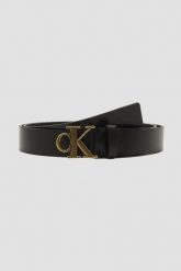 CALVIN KLEIN Czarny damski pasek cK, Rozmiar 75. Czarne paski damskie Calvin Klein, bez wzorów. W wyprzedaży za 219.99 zł.