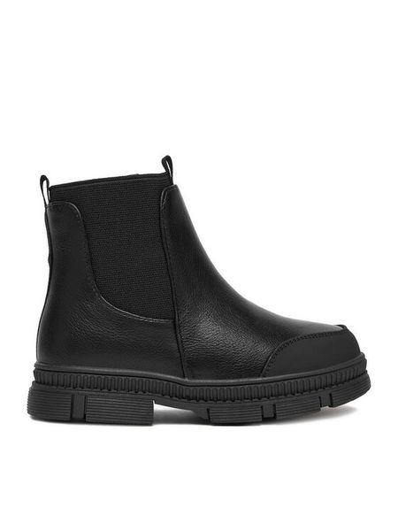 DeeZee Botki CEO-CM231205-52 Czarny. Czarne botki dziewczęce DeeZee, ze skóry, bez zapięcia. Za 139.99 zł.