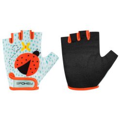 Rękawiczki rowerowe dziecięce Spokey Play. Czarne rękawiczki dziecięce Spokey, bez wzorów. W wyprzedaży za 24.99 zł.