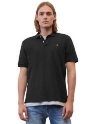 Marc O'Polo Polo B21223053092 Czarny Regular Fit. Czarne koszulki polo męskie Marc O'Polo, m, bez wzorów, z bawełny, bez ramiączek. Za 159.99 zł.