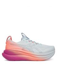 Asics Buty do biegania Gel-Nimbus 28 1012B987 Niebieski. Niebieskie obuwie sportowe damskie Asics, bez wzorów, z meshu, do biegania. Za 899.99 zł.