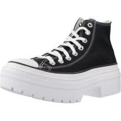 Tenisówki Converse Model Chuck Taylor All Star Lugge Kolor Czarny. Czarne trampki i tenisówki damskie Converse, bez wzorów, z tkaniny, retro, bez zapięcia. Za 336.50 zł.