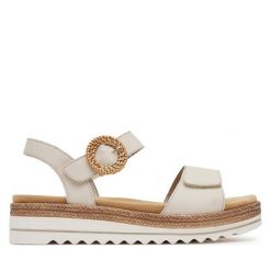 Sandały Remonte. Sandały damskie Remonte, bez wzorów, bez obcasa, na płaskiej podeszwie, bez zapięcia. Za 379.99 zł.