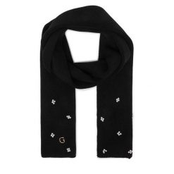 Szalik Guess. Czarne szaliki i chusty damskie Guess, z aplikacjami. Za 234.99 zł.