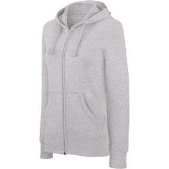 Kurtka damska z kapturem na zamek Kariban. Szare kurtki damskie KARIBAN, xl, bez wzorów, z bawełny, z kapturem. Za 219.00 zł.