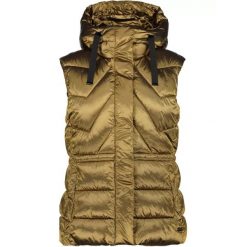 Kamizelka Luhta Haukharja - żółta. Żółte kurtki sportowe damskie Luhta, na zimę, l, bez wzorów, bez kaptura. Za 599.00 zł.