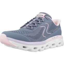 Buty SKECHERS GLIDE STEP SOLE Niebieski. Niebieskie obuwie sportowe damskie Skechers, bez wzorów. Za 372.99 zł.