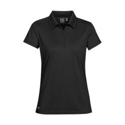 Damska Koszulka Polo H2XDRY. Czarne koszulki sportowe damskie STORMTECH, xl, bez wzorów, bez kołnierzyka, bez ramiączek. Za 105.99 zł.