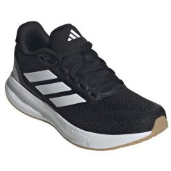 Buty adidas Runfalcon 5 JR2234 czarne. Czarne obuwie sportowe damskie bez wzorów, z gumy, do biegania. Za 286.70 zł.