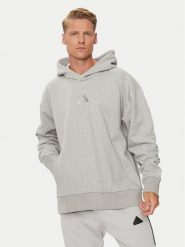 Adidas Bluza ALL SZN Fleece IY4123 Szary Loose Fit. Szare bluzy męskie Adidas, m, bez wzorów, z bawełny, bez kaptura. Za 169.99 zł.