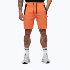 Spodenki męskie Pitbull Dogwood Sport. Brązowe krótkie spodenki sportowe męskie PITBULL, l, bez wzorów, z bawełny. Za 189.99 zł.