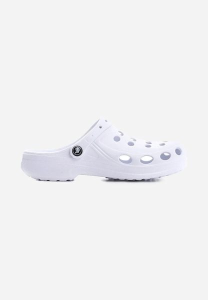 Białe Klapki Glassy. Białe klapki męskie Born2be, z gumy, casualowe. Za 39.99 zł.