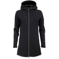 Damski sweter sportowy Loap Gama czarny. Czarne swetry damskie ZSPORT, na zimę, bez wzorów, sportowe, bez kołnierzyka, bez ramiączek, z kapturem. Za 210.99 zł.