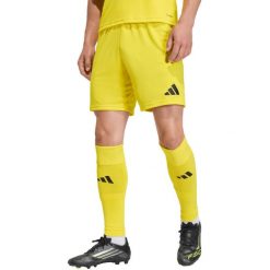 Spodenki męskie adidas Entrada 26. Żółte krótkie spodenki sportowe męskie Adidas, m, bez wzorów, z poliesteru, na fitness i siłownię. Za 60.99 zł.